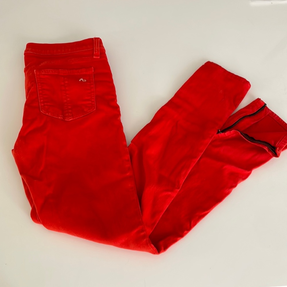 Rag & Bone Red zipper Capri Jeans - size 26